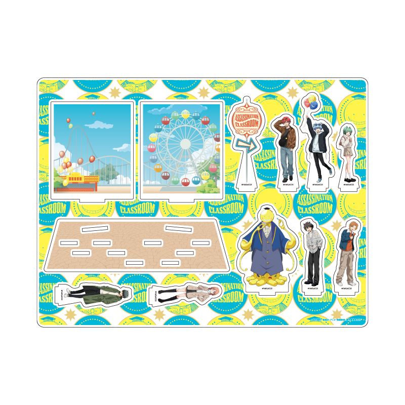 Acrylic Diorama "Assassination Classroom" 01 Amusement Park Ver. (Original Illustration)
