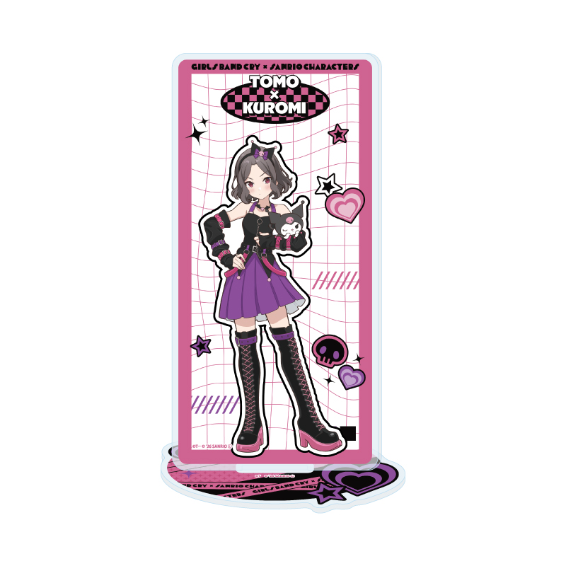 Acrylic Stand "Girls Band Cry" x Sanrio Characters 13 Ebizuka Tomo x Kuromi (Collaboration Illustration)