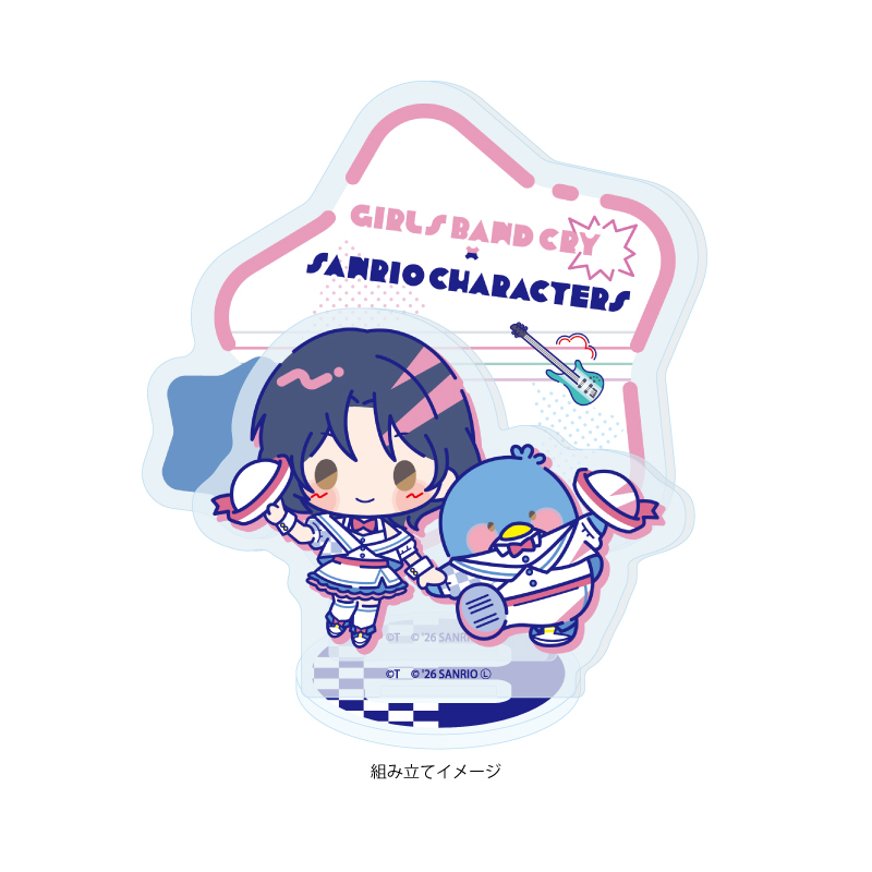 Acrylic Stand Plate "Girls Band Cry" x Sanrio Characters 07 Nana x Tuxedosam (Collaboration Illustration)