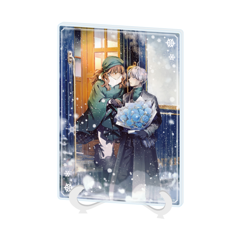 Acrylic Art Board A5 Size "The Ice Guy and His Cool Female Colleague" 01