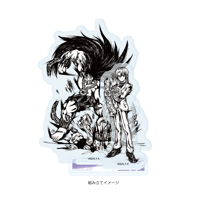 Acrylic Stand Plate "Yu-Gi-Oh! Duel Monsters GX" 08 Aster Phoenix (Sumie Illustration)