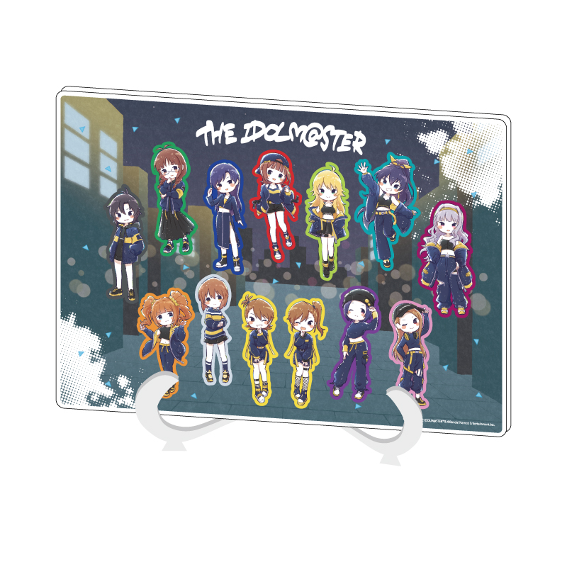 Acrylic Art Board A5 Size "The Idolmaster" 01 Group Design Street Ver. (Graff Art Illustration)
