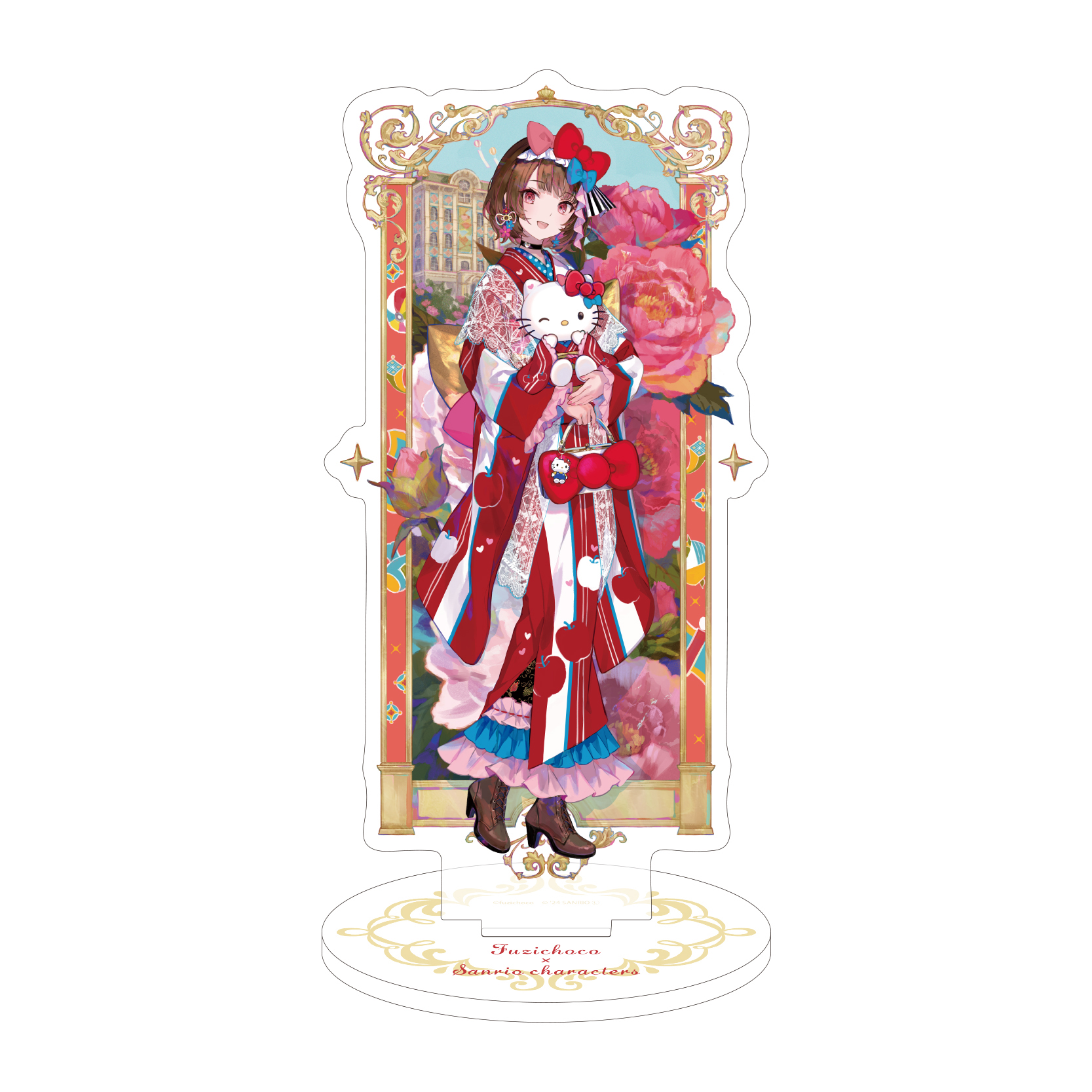 Acrylic Stand Fuzichoco x Sanrio Characters 01 Hello Kitty Ver. (Collaboration Illustration)