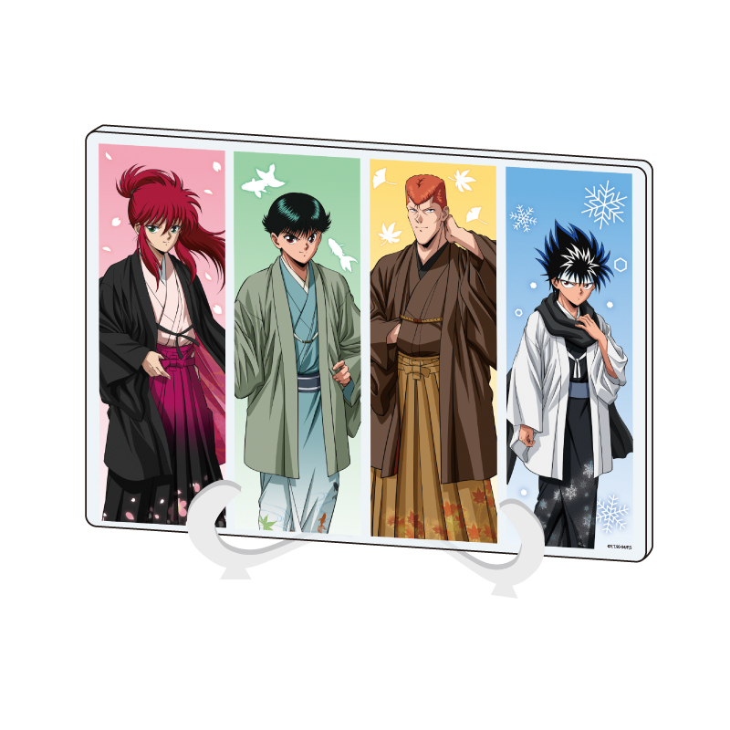 Acrylic Art Board A5 Size "YuYu Hakusho" 05 Group Design Four Seasons Ver. (Original Illustration)