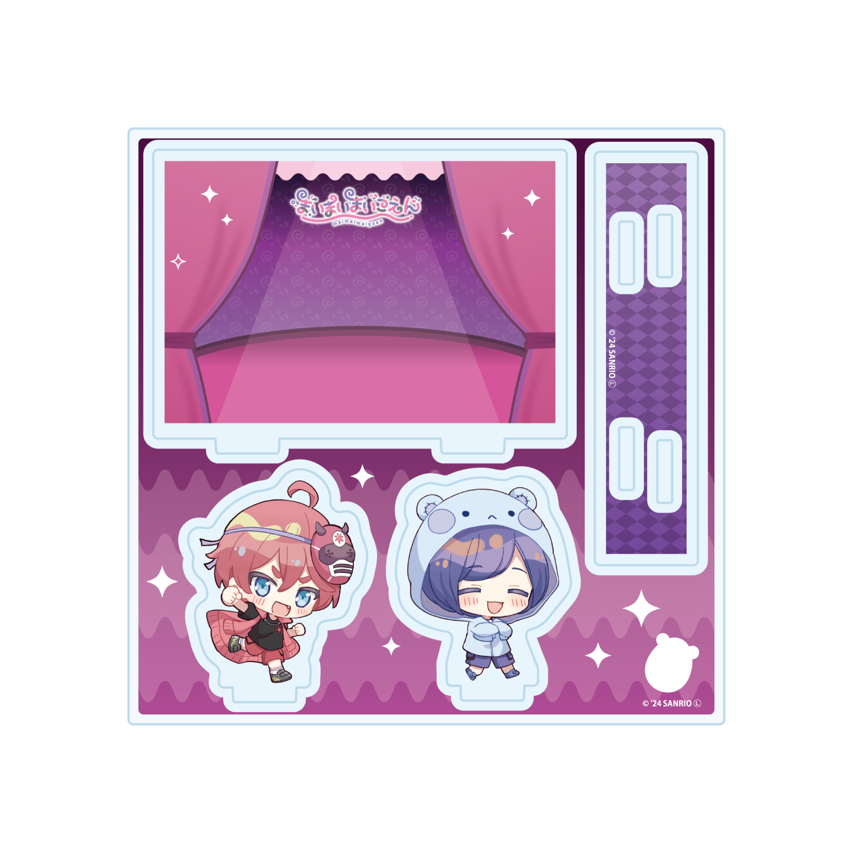 Acrylic Stand Plate "Maimaimaigoen" 43 Shinta & Wataru (Mini Character Illustration)