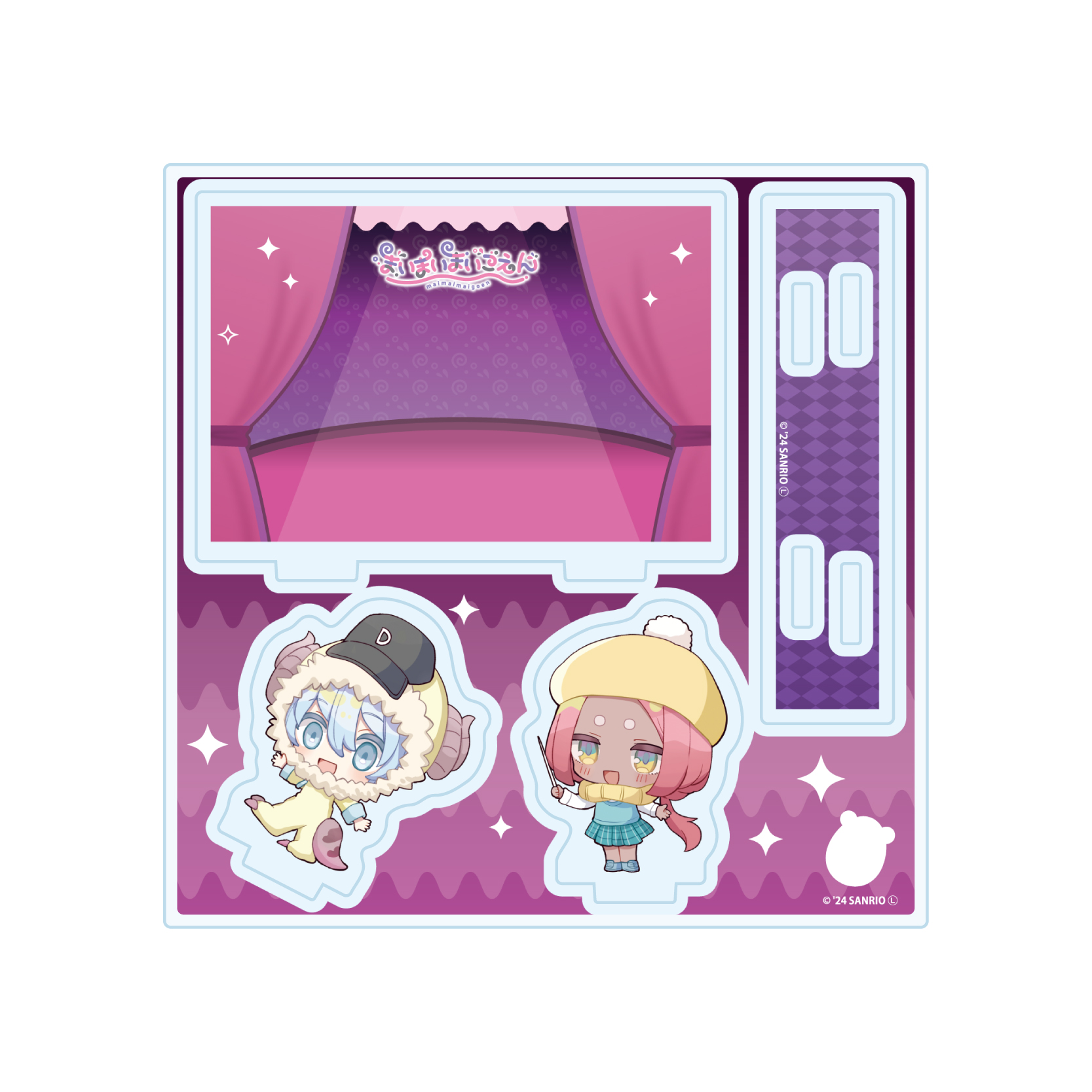 Acrylic Stand Plate "Maimaimaigoen" 50 Daiya & Aki (Mini Character Illustration)