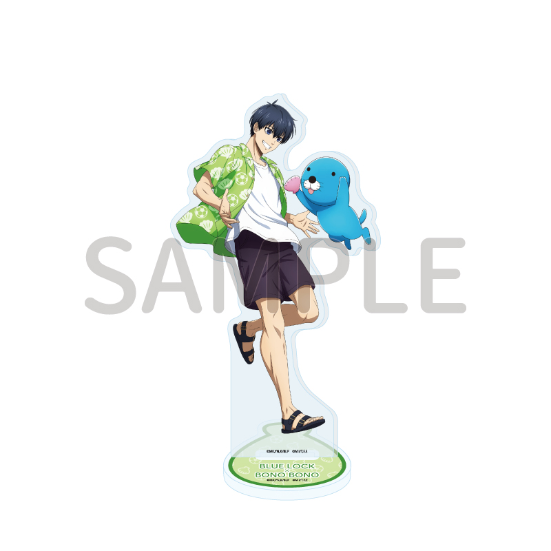 Acrylic Stand "Blue Lock" x "Bonobono" 10 Isagi Yoichi & Bonobono (Original Illustration)