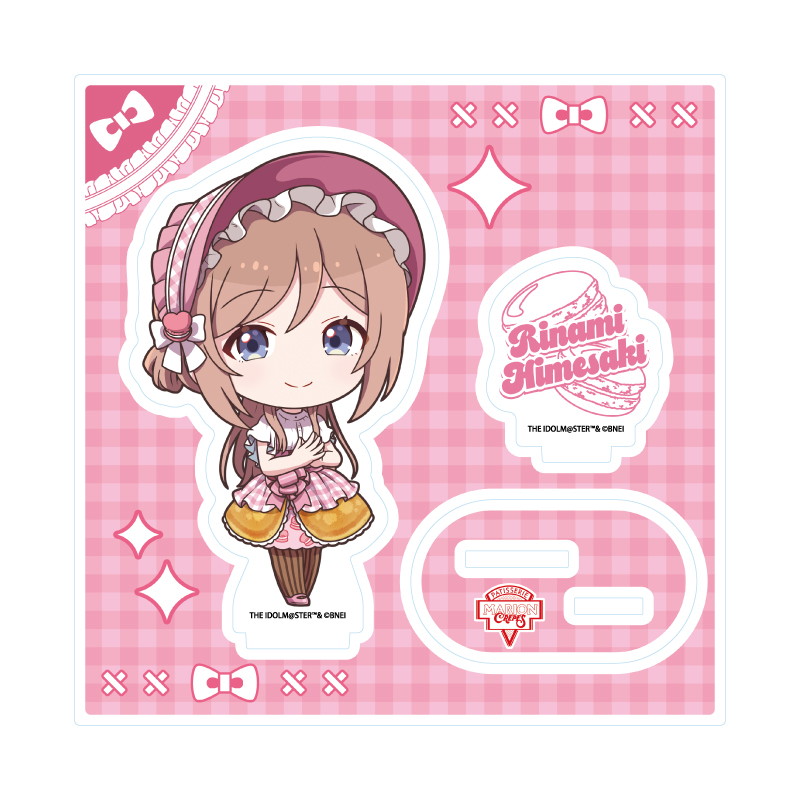 Acrylic Stand Plate "Gakuen Idolmaster" 11 Himesaki Rinami Crepe Style Dress Ver. (Mini Character Illustration)