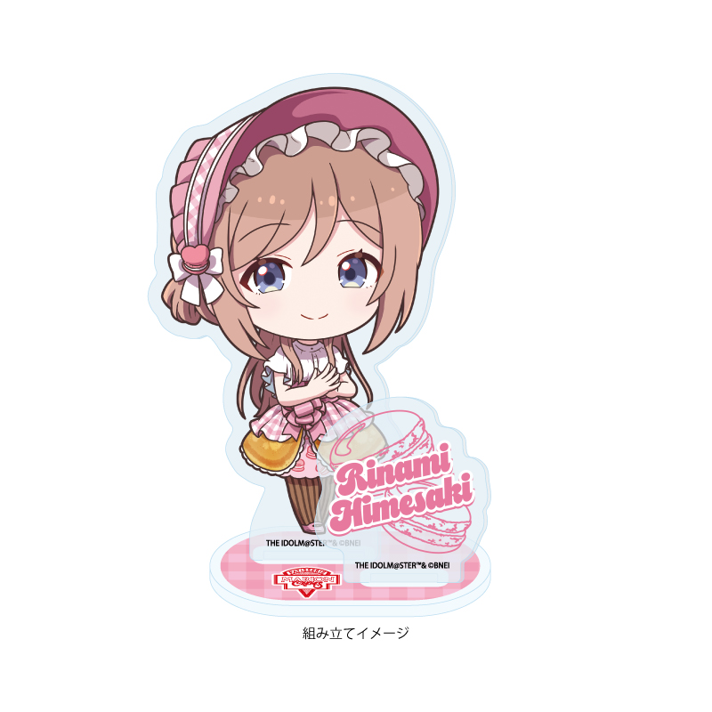Acrylic Stand Plate "Gakuen Idolmaster" 11 Himesaki Rinami Crepe Style Dress Ver. (Mini Character Illustration)