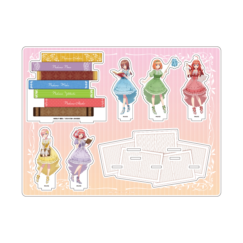 Acrylic Diorama "The Quintessential Quintuplets Specials" 04 Group Design Hon no Moribito Ver. (Official Illustration)