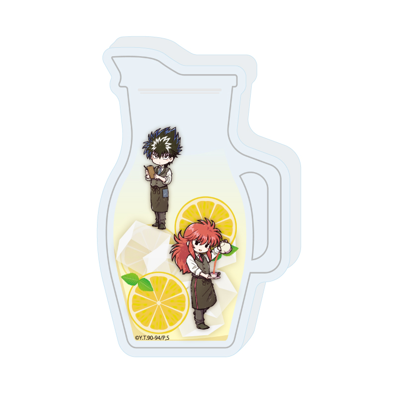 Collection Bottle "YuYu Hakusho" 08 Kurama & Hiei Retro Cafe Ver. (Retro Art Illustration)