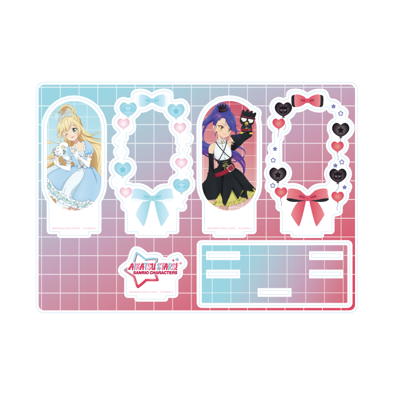 Premium Acrylic Diorama Plate "Aikatsu Stars!" x Sanrio Characters 04 D Ver. (Collaboration Illustration (Life-Size))