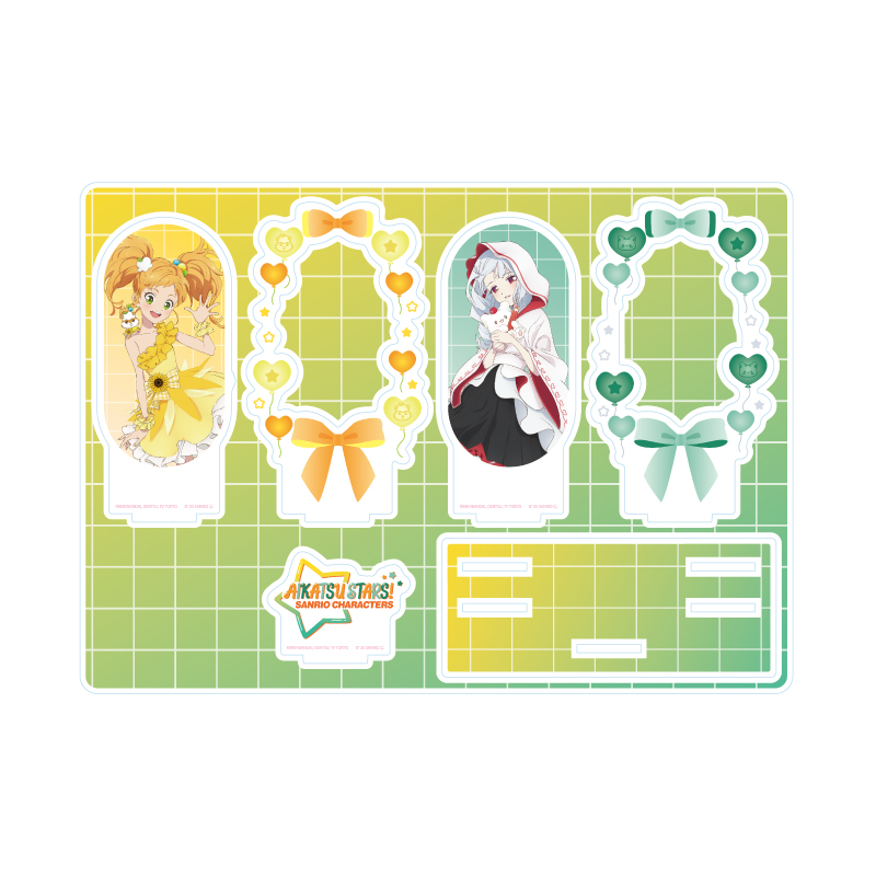Premium Acrylic Diorama Plate "Aikatsu Stars!" x Sanrio Characters 05 E Ver. (Collaboration Illustration (Life-Size))