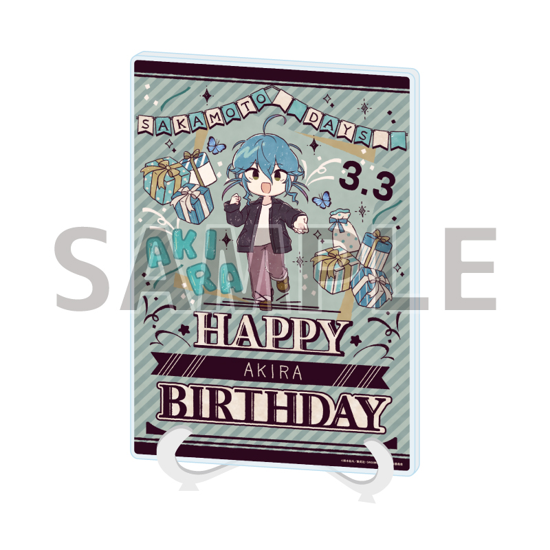 Acrylic Art Board A5 Size "Sakamoto Days" 16 Akao Akira Birthday Ver. (Graff Art Illustration)