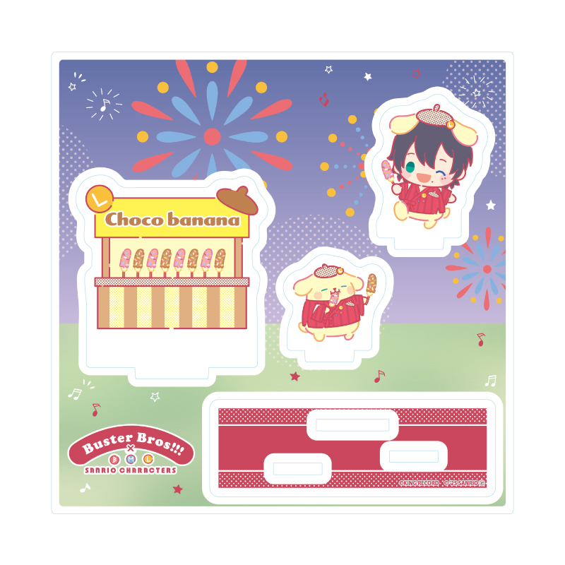 Acrylic Stand Plate "Hypnosismic -Division Rap Battle-" Sanrio Nakayoku Edit 03 Yamada Saburo