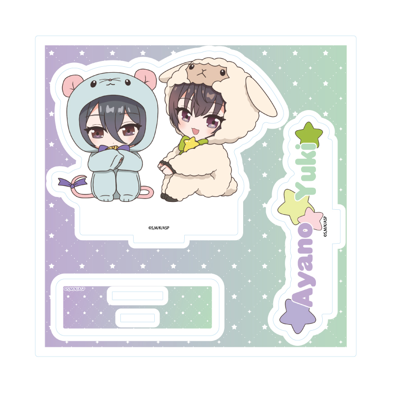 Acrylic Stand Plate "Alya Sometimes Hides Her Feelings in Russian" 06 Yuki & Ayano Animal Ver. (Pop Art Illustration)