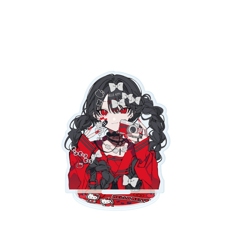 Acrylic Stand Kei Mochizuki x Sanrio Characters 02 Hello Kitty (Collaboration Illustration)