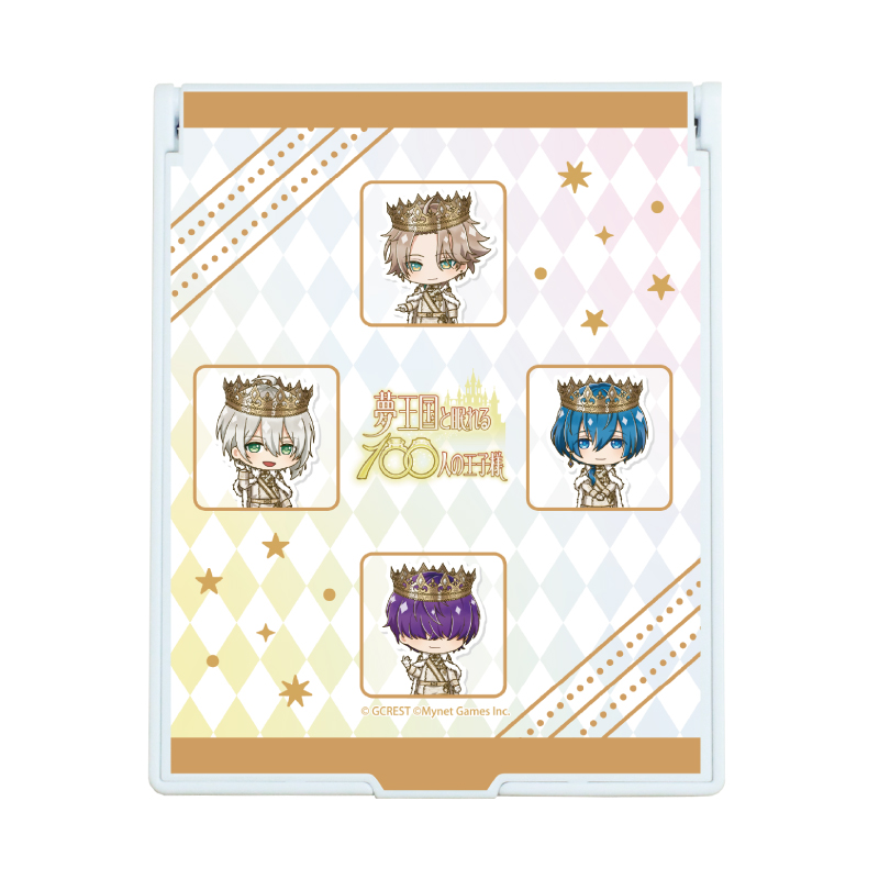 Deka Chara Mirror "100 Sleeping Princes and the Kingdom of Dreams" 06 Group Design D (Mini Character Illustration)