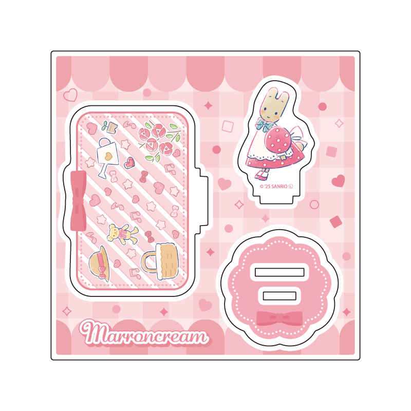 Acrylic Stand Plate Sanrio Characters 10 Marroncream (Graff Art Illustration)