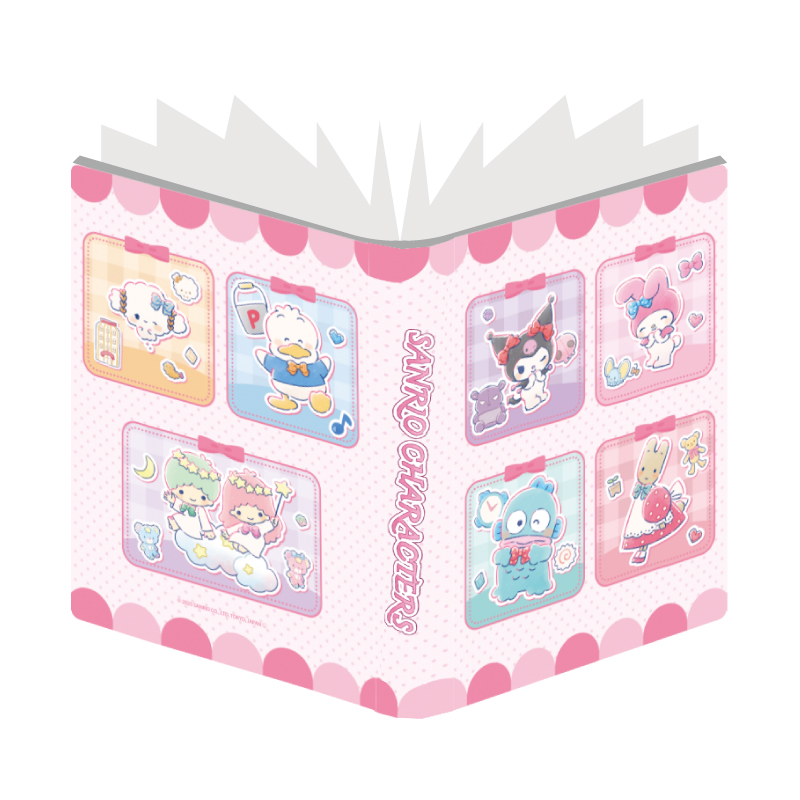 Premium Postcard Holder Sanrio Characters 01 Group Design (Graff Art Illustration)