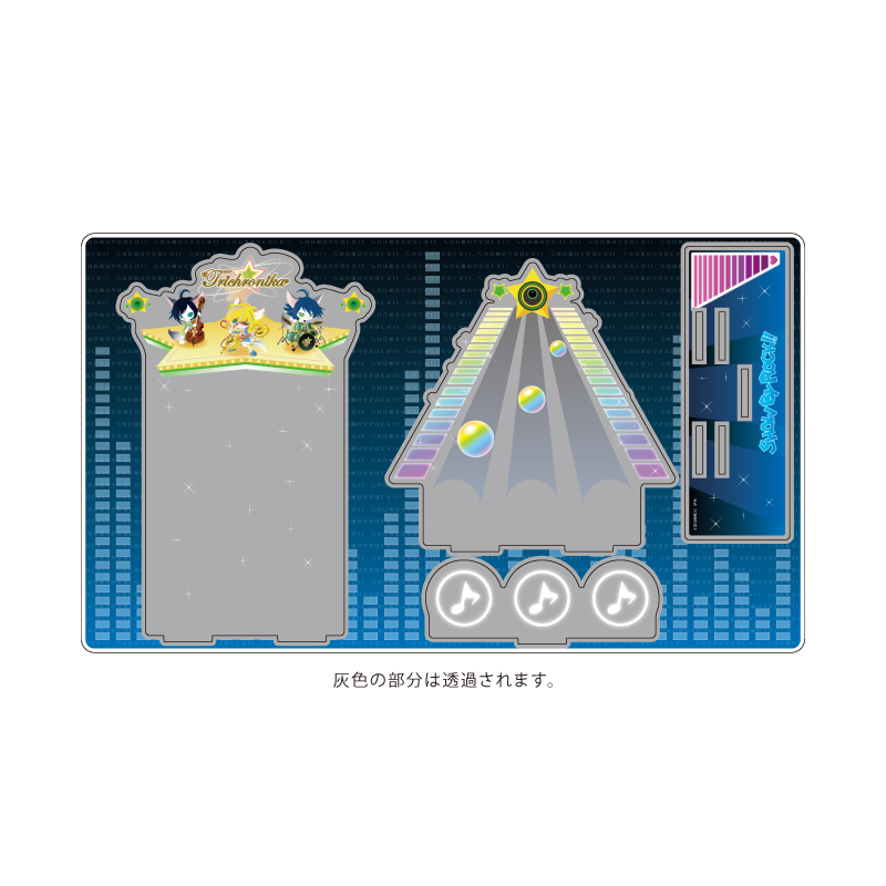 Premium Acrylic Diorama Plate "Show by Rock!!" 29 Trichronika (Official Illustration)