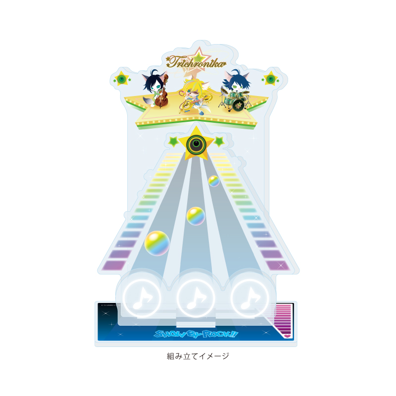 Premium Acrylic Diorama Plate "Show by Rock!!" 29 Trichronika (Official Illustration)