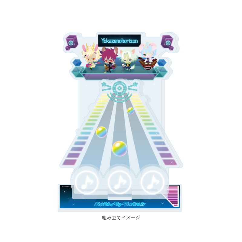 Premium Acrylic Diorama Plate "Show by Rock!!" 34 Yokazenohorizon (Official Illustration)
