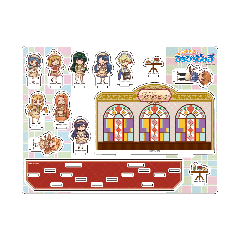 Acrylic Diorama "Mermaid Melody Pichi Pichi Pitch" 03 Seiretsu Design A Retro Cafe Ver. (Retro Art Illustration)
