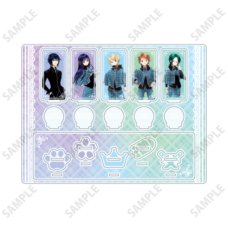 Acrylic Diorama "Shugo Chara!" 04 Group Design (Official Illustration)
