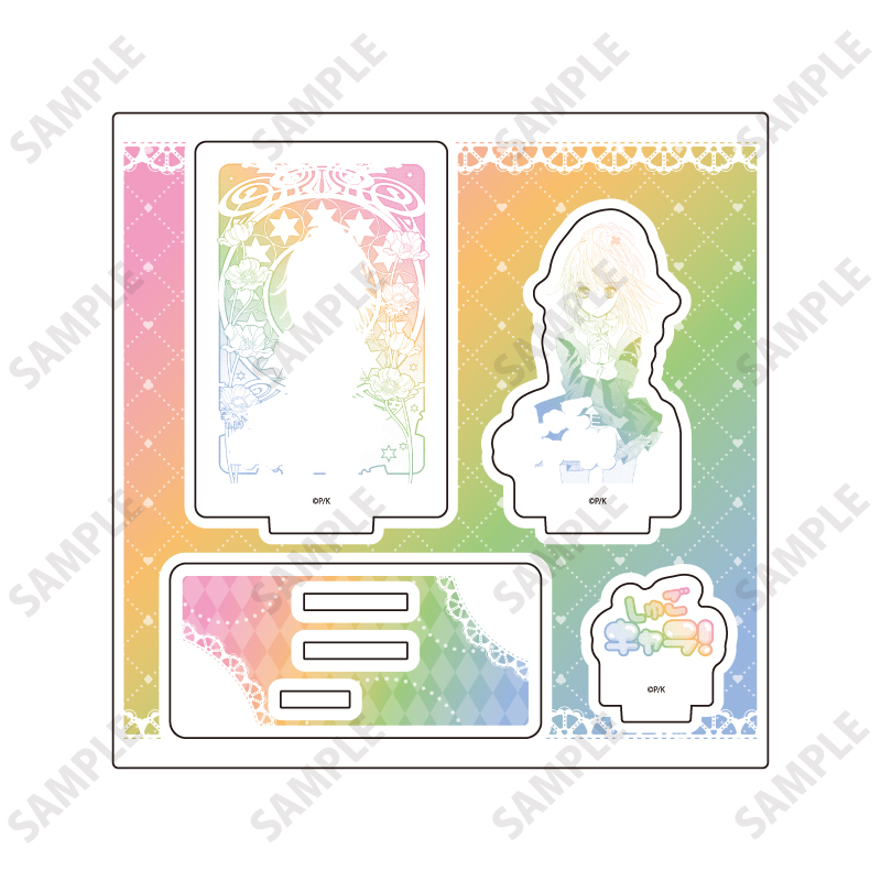 Acrylic Stand Plate "Shugo Chara!" 15 Hinamori Amu (Official Illustration)