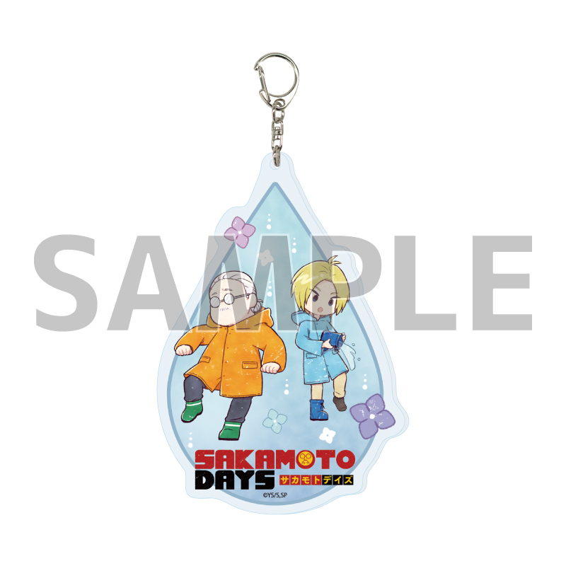 Deka Acrylic Key Chain "Sakamoto Days" 11 Sakamoto Taro & Asakura Shin Rainy Season Ver. (Graff Art Illustration)