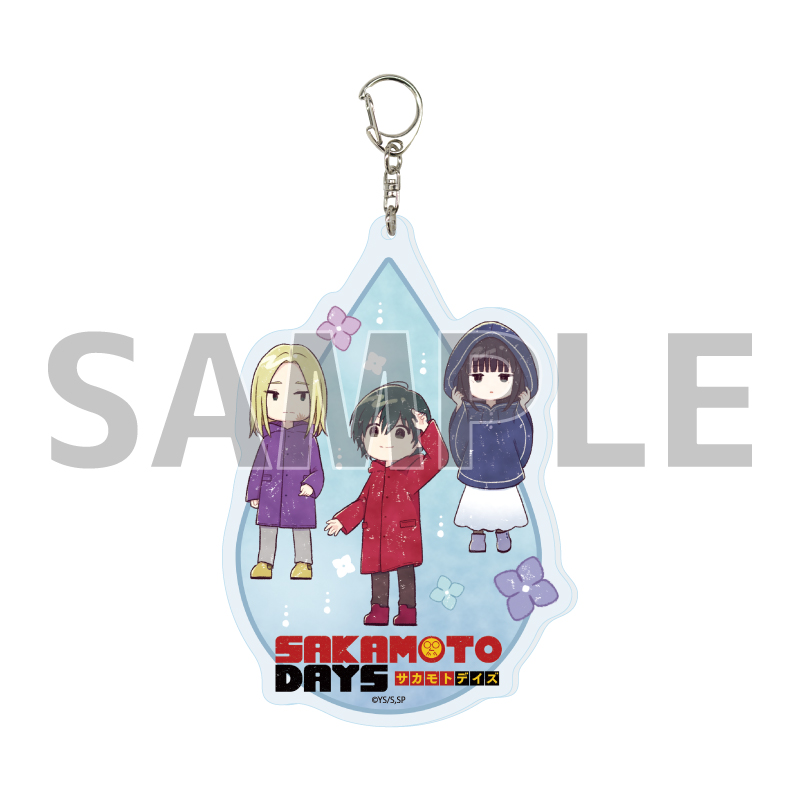 Deka Acrylic Key Chain "Sakamoto Days" 12 Nagumo & Shishiba & Osaragi Rainy Season Ver. (Graff Art Illustration)