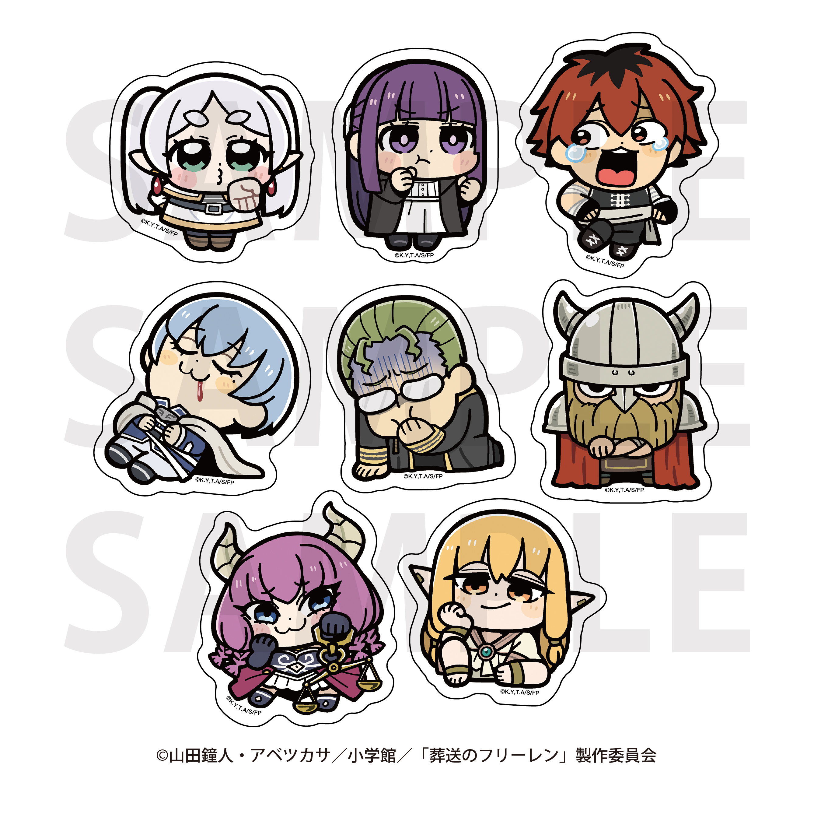 "Frieren: Beyond Journey's End" x Bkub Okawa Die-cut Sticker Set