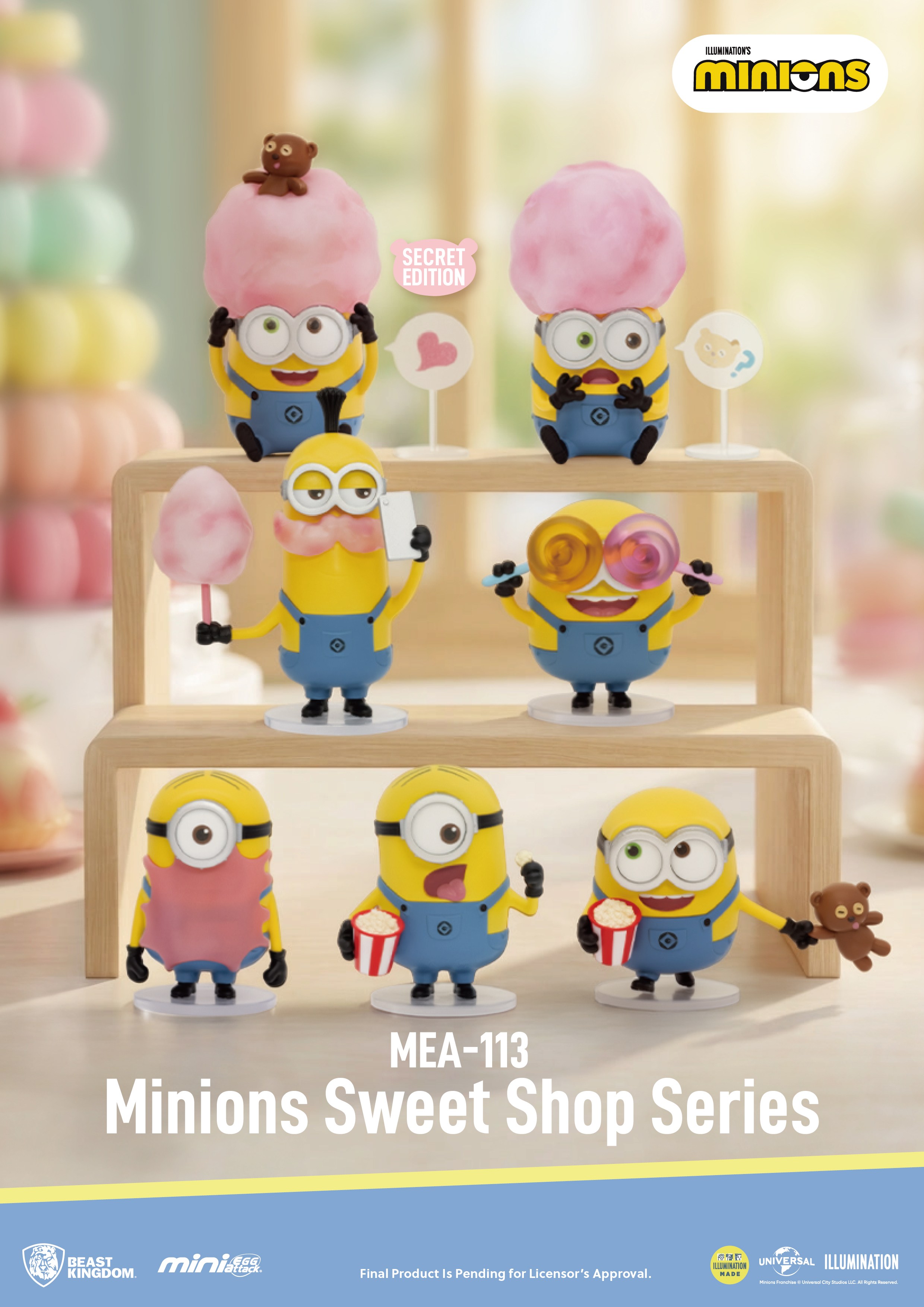 [Pre-order] MEA-113 "Minions" sweet shop series Blind box set (6pcs)