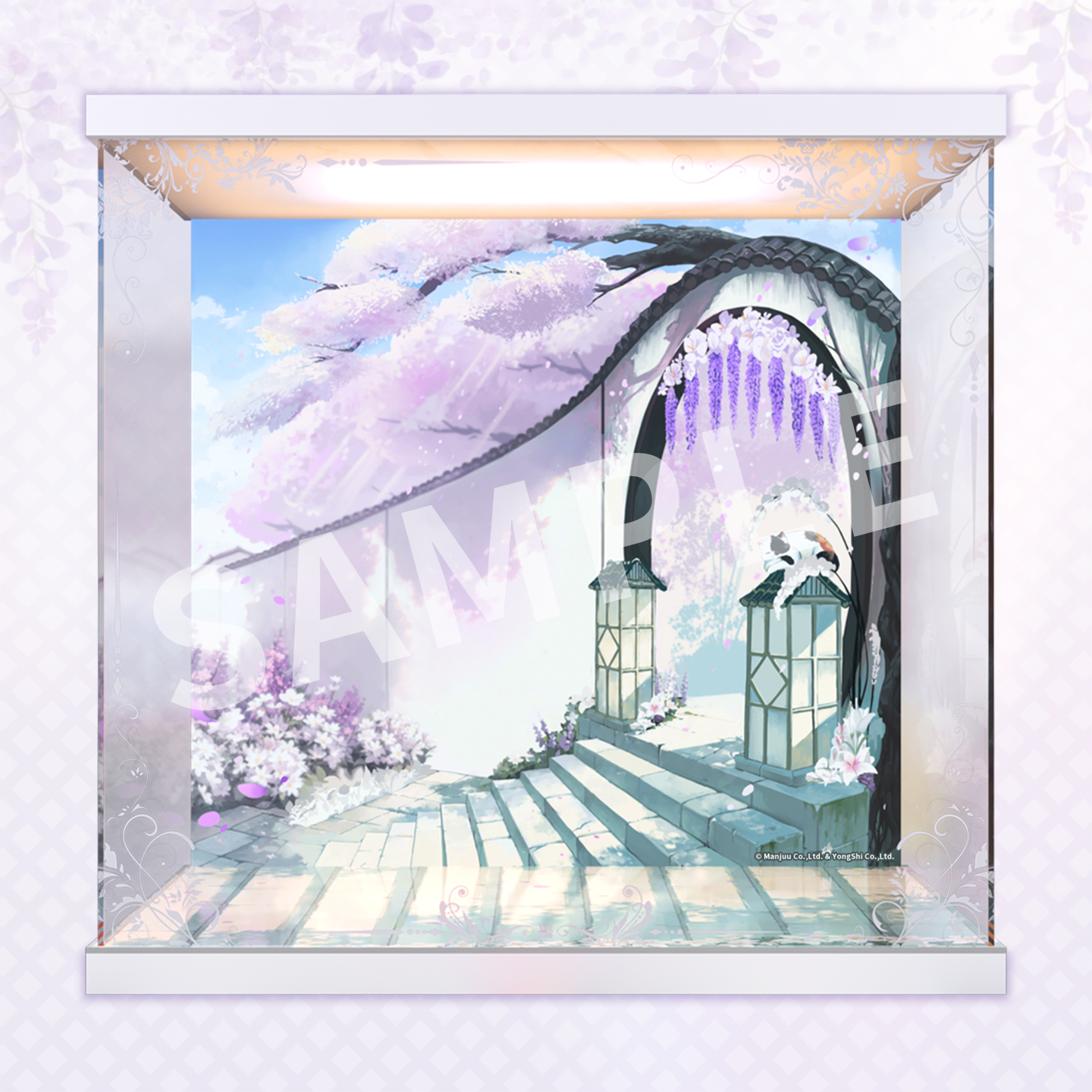 "Azur Lane" Musashi Purest Wisteria Ver. LED Acrylic Display Case