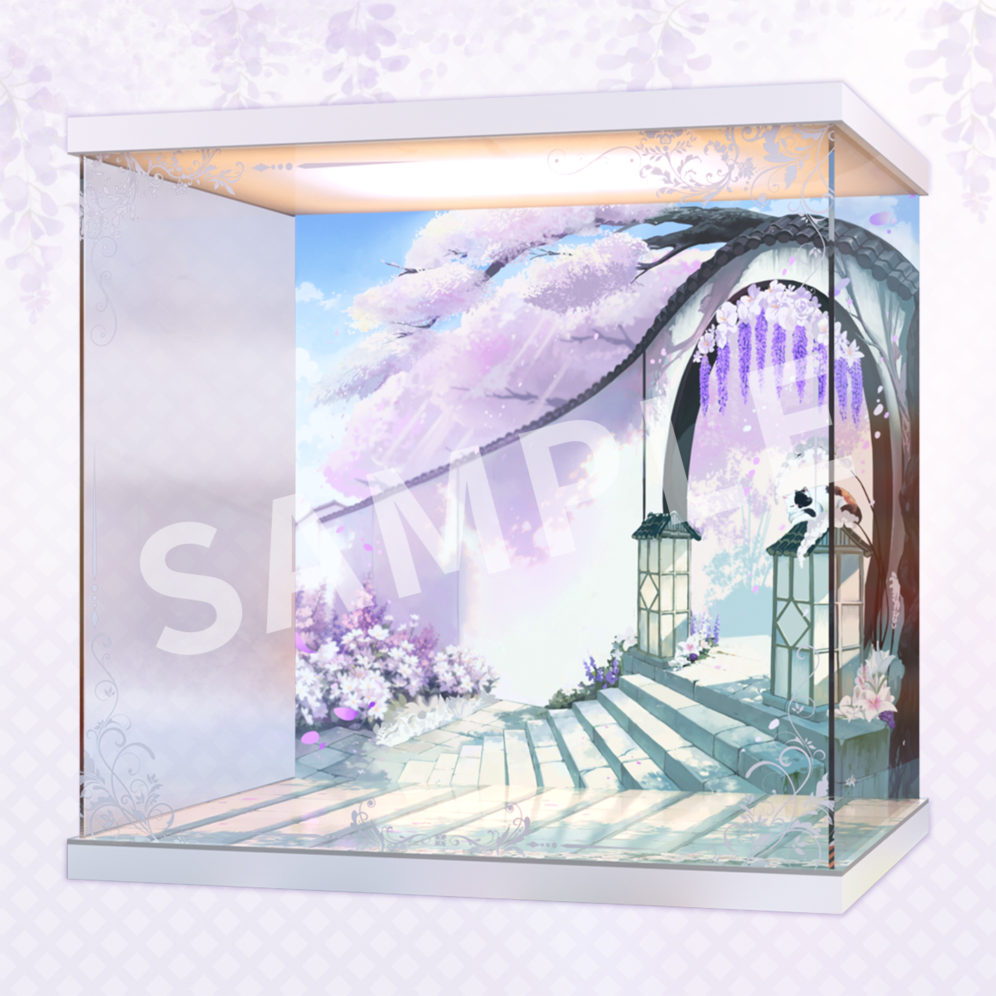 "Azur Lane" Musashi Purest Wisteria Ver. LED Acrylic Display Case