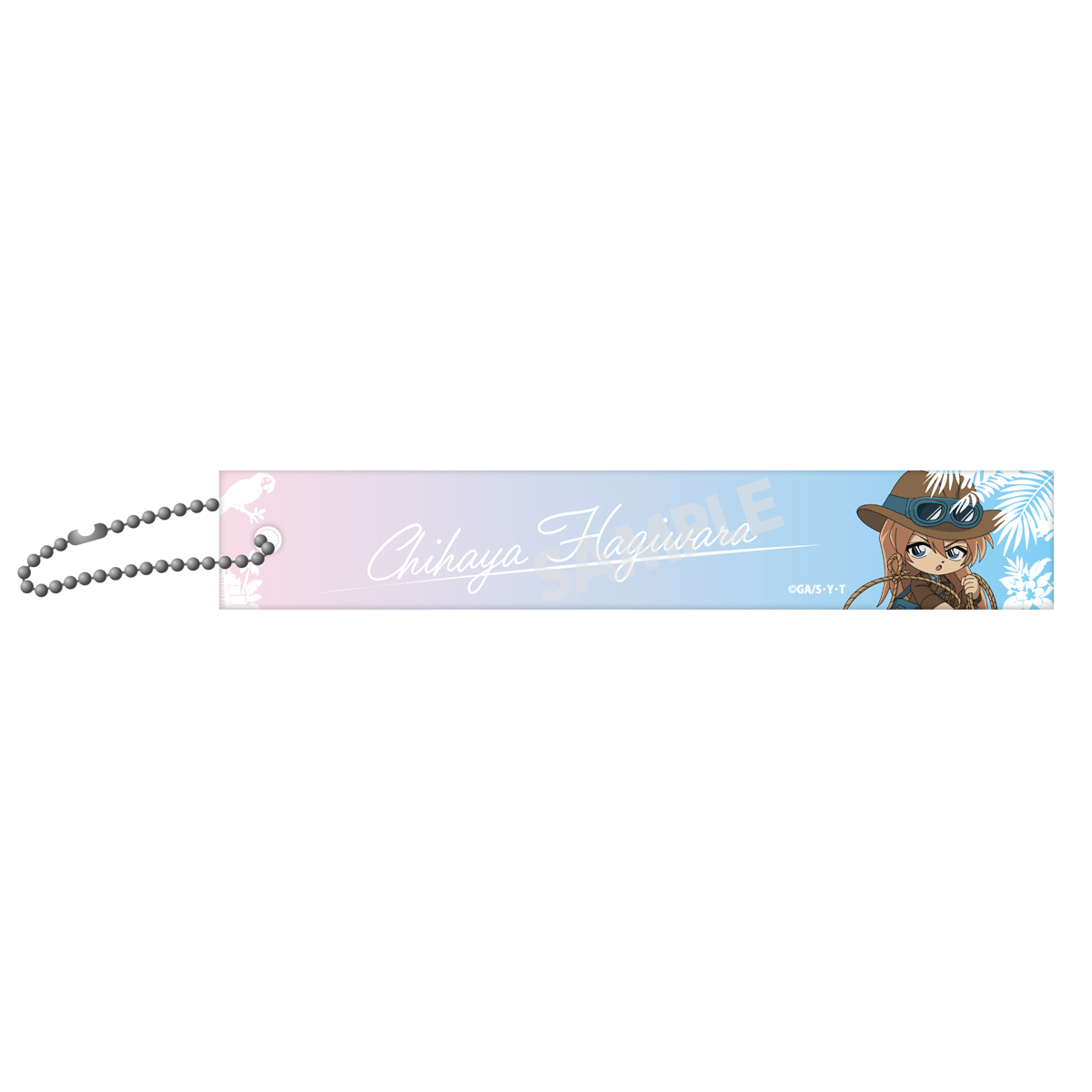 "Detective Conan" Adventure Collection Hotel Room Key Style Acrylic Ball Chain Hagiwara Chihaya