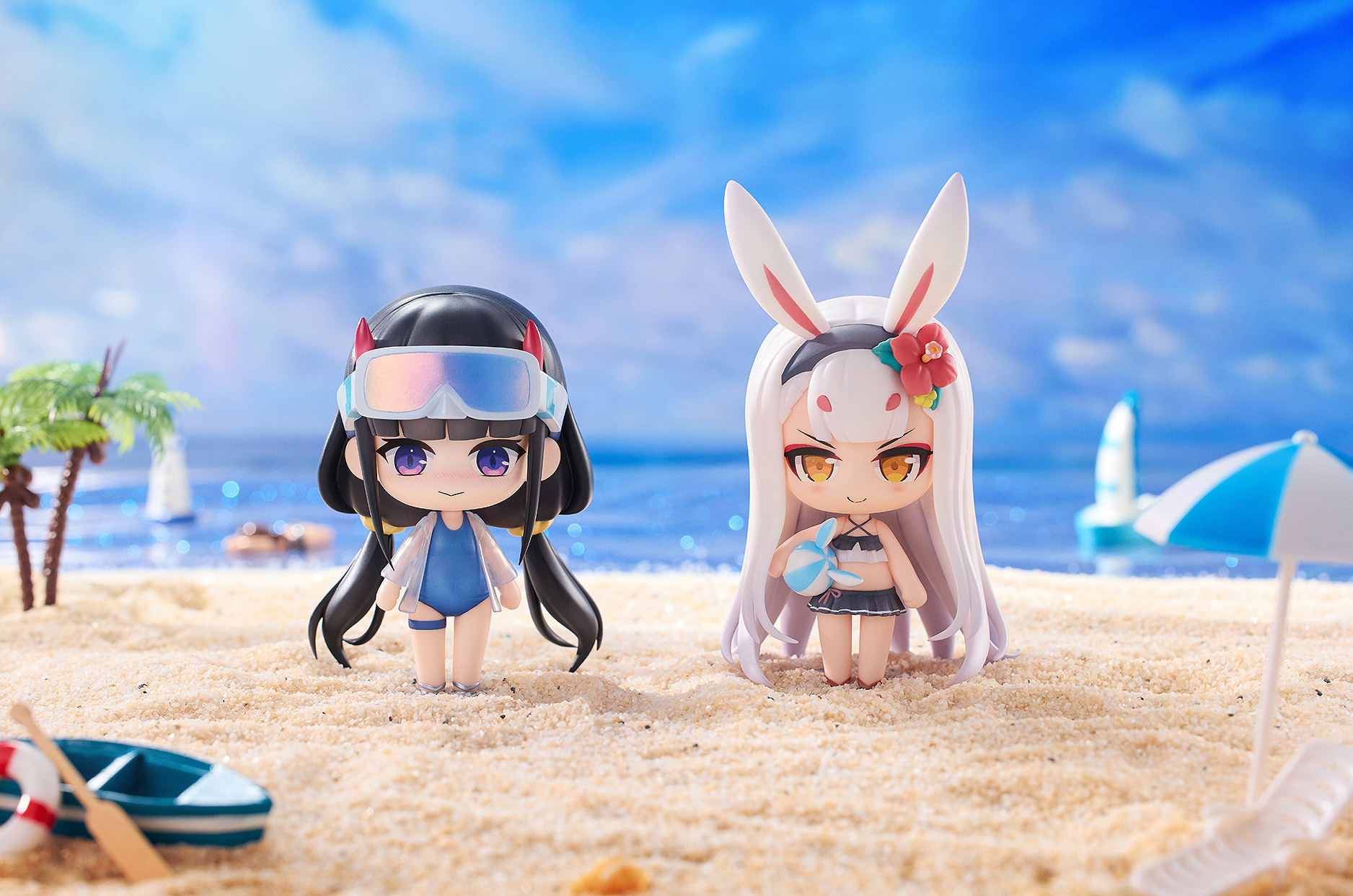 HanaBee "AZUR LANE" SWIM SUIT CHIBI FIGURE VOL.1 SET OF THREE