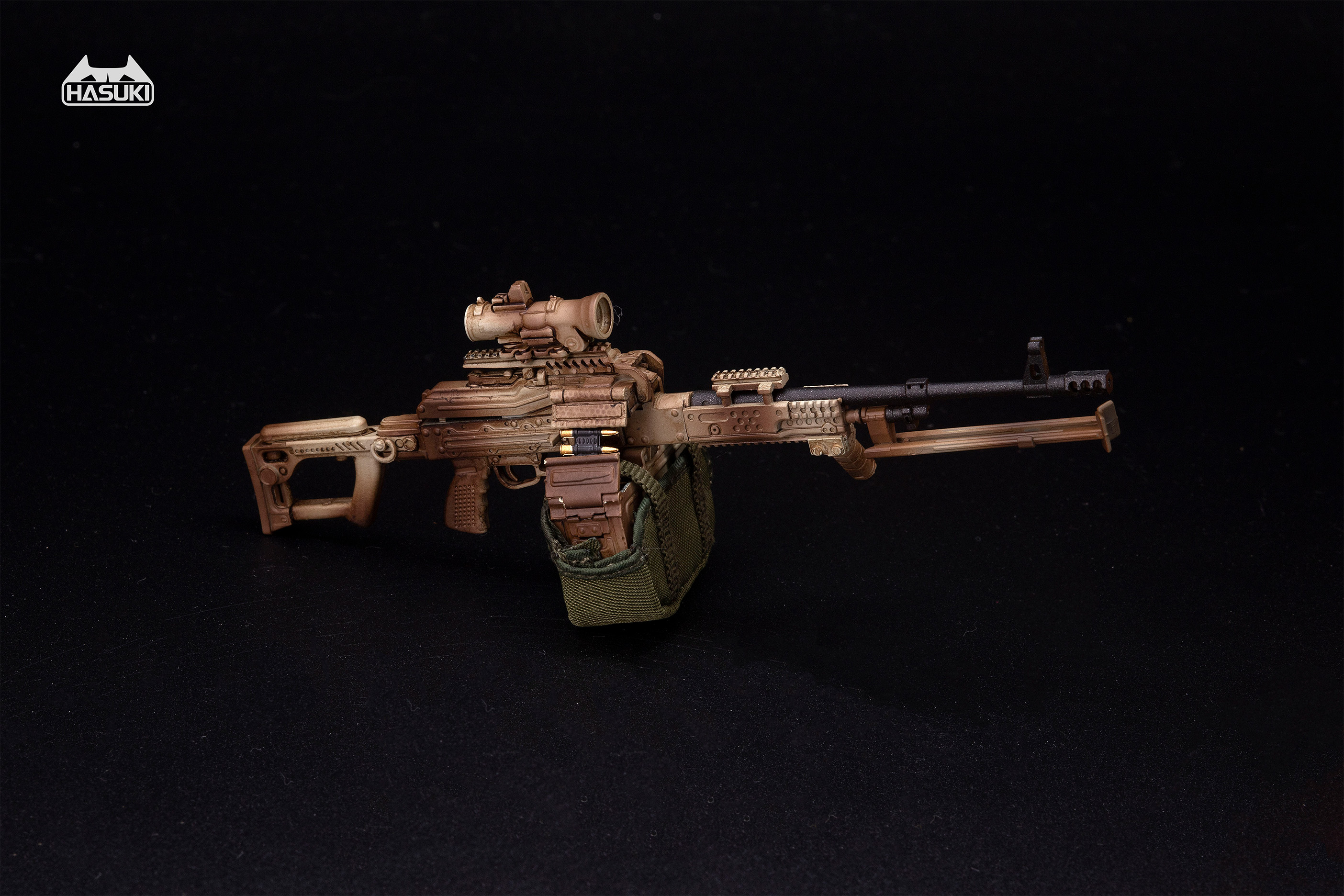HASUKI WM-05B 1/12 SCALE PKM EQUIPMENT SET (DESERT CAMOUFLAGE)