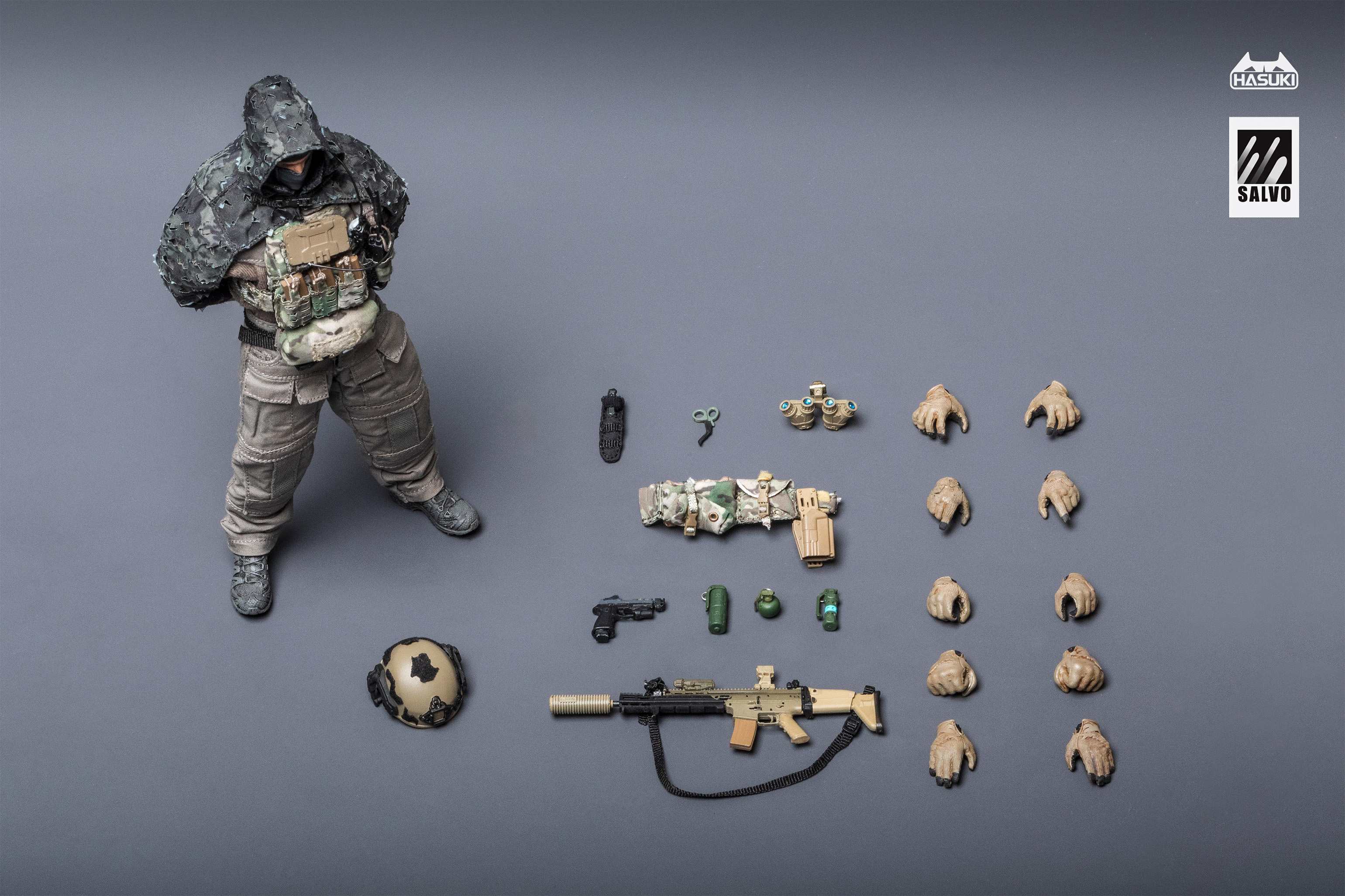 HASUKI SALVO SERIES SA04 NIGHTVEIL WEAVER 1/12 SCALE ACTION FIGURE