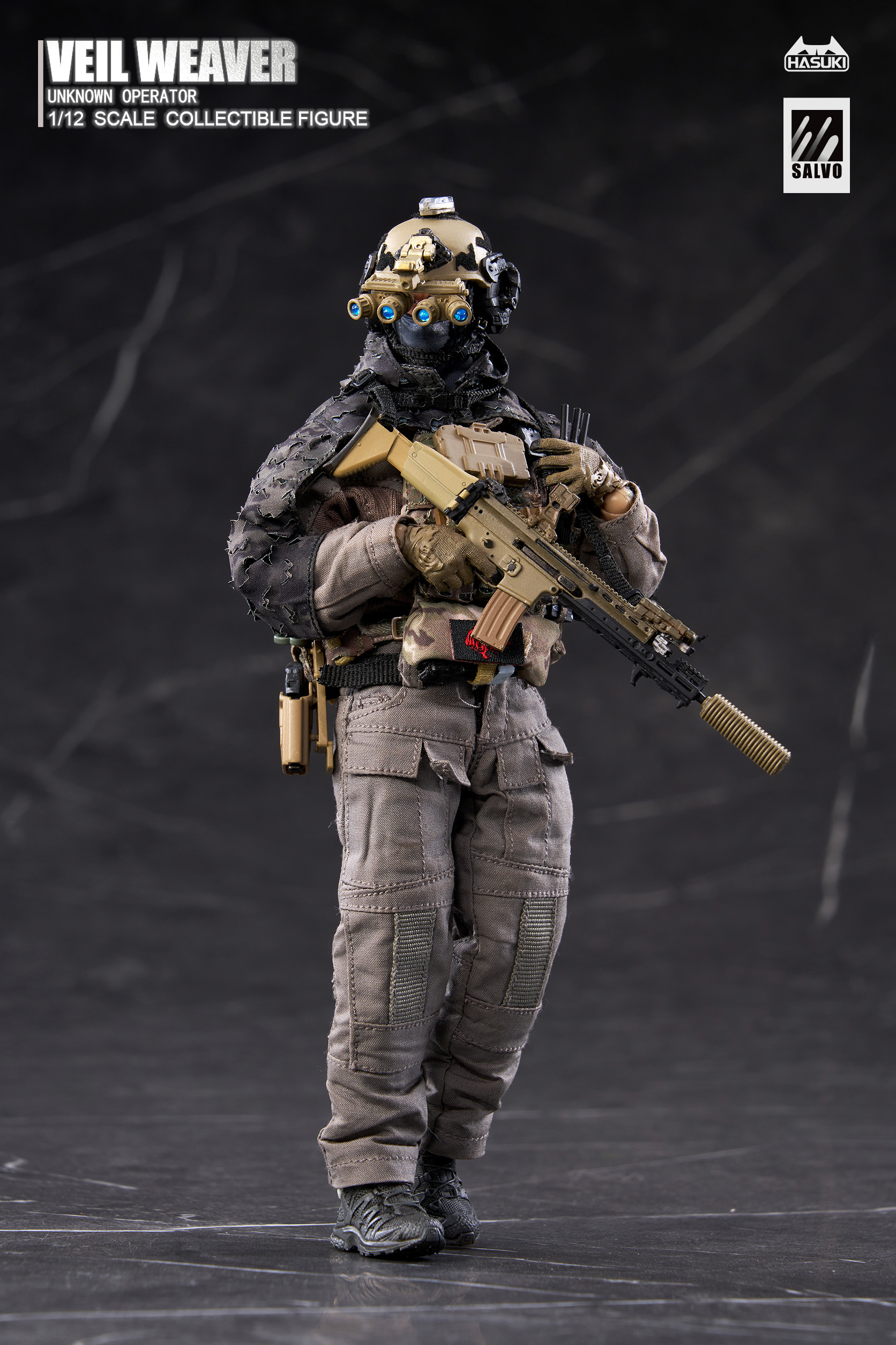 HASUKI SALVO SERIES SA04 NIGHTVEIL WEAVER 1/12 SCALE ACTION FIGURE