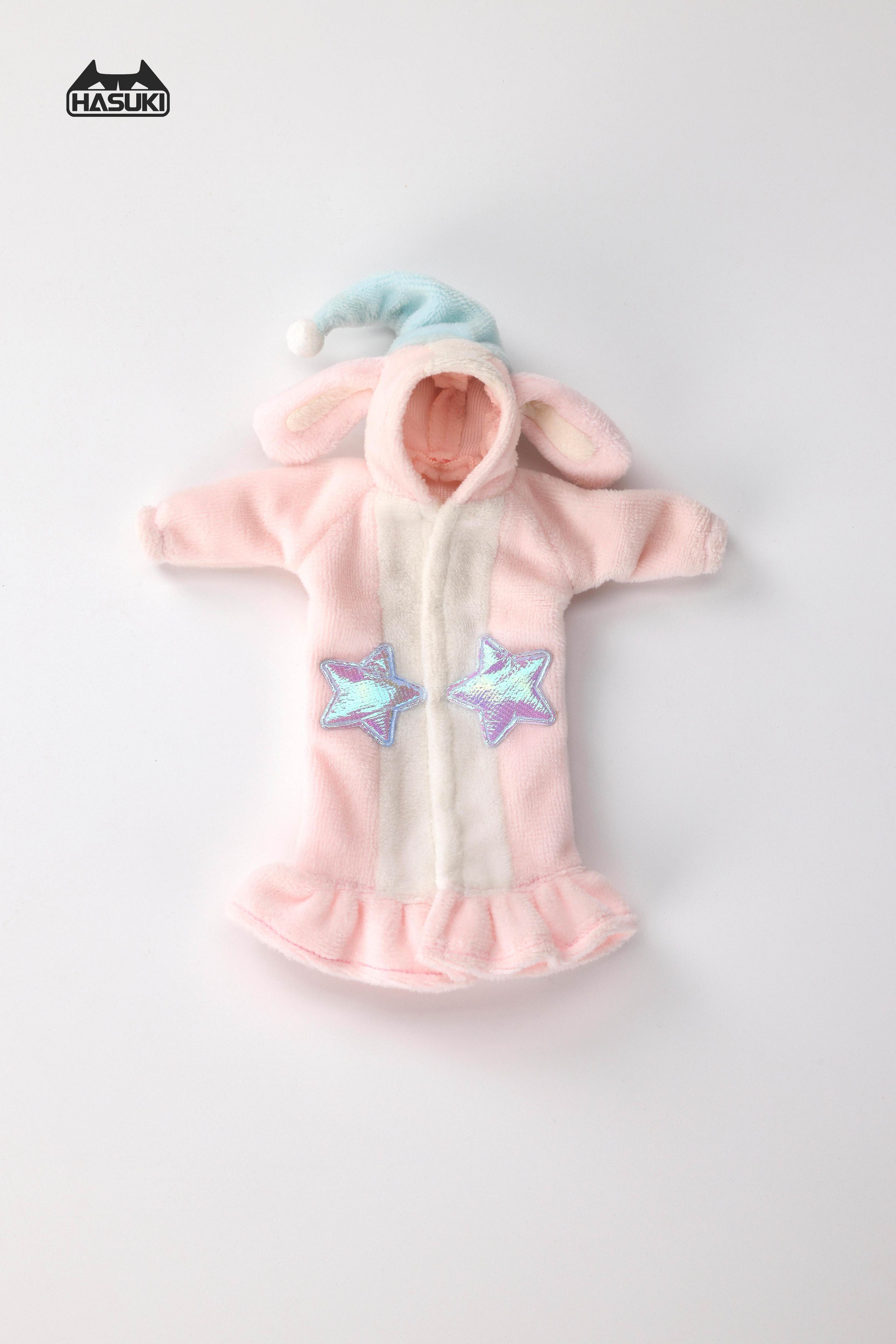HASUKI CS021C FLUFFY PAJAMAS FOR 1/12 SCALE ACTION FIGURE