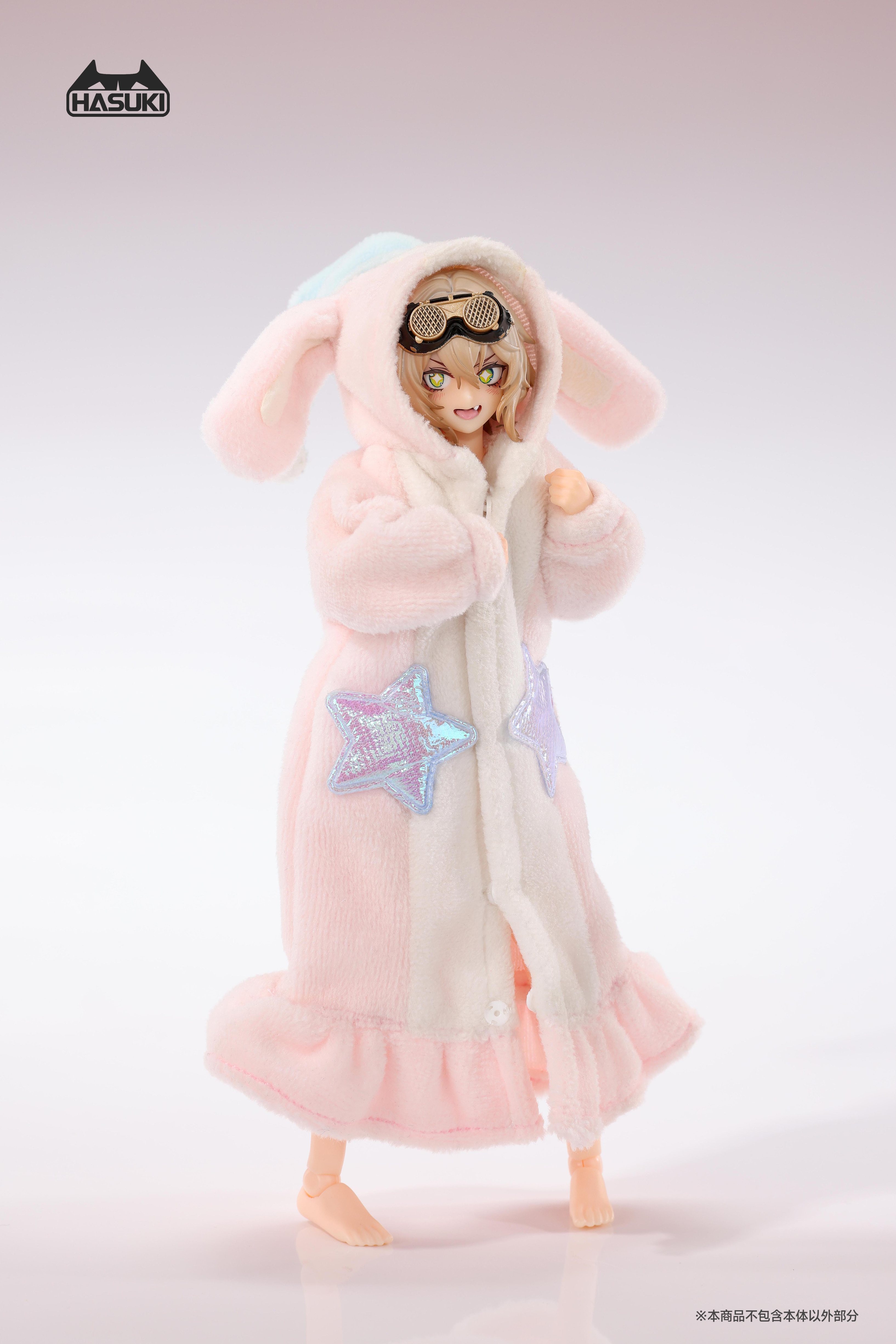 HASUKI CS021C FLUFFY PAJAMAS FOR 1/12 SCALE ACTION FIGURE