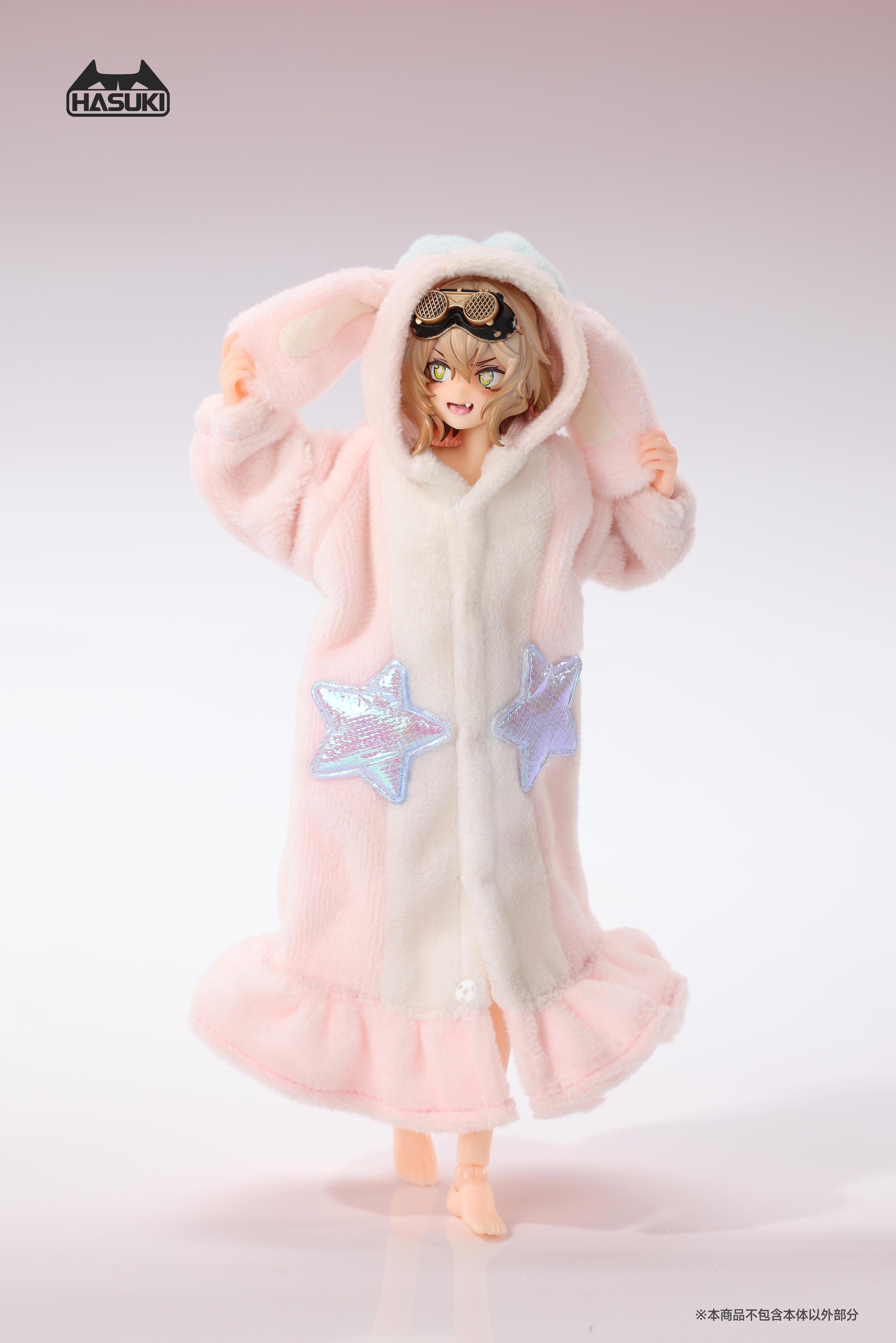 HASUKI CS021C FLUFFY PAJAMAS FOR 1/12 SCALE ACTION FIGURE