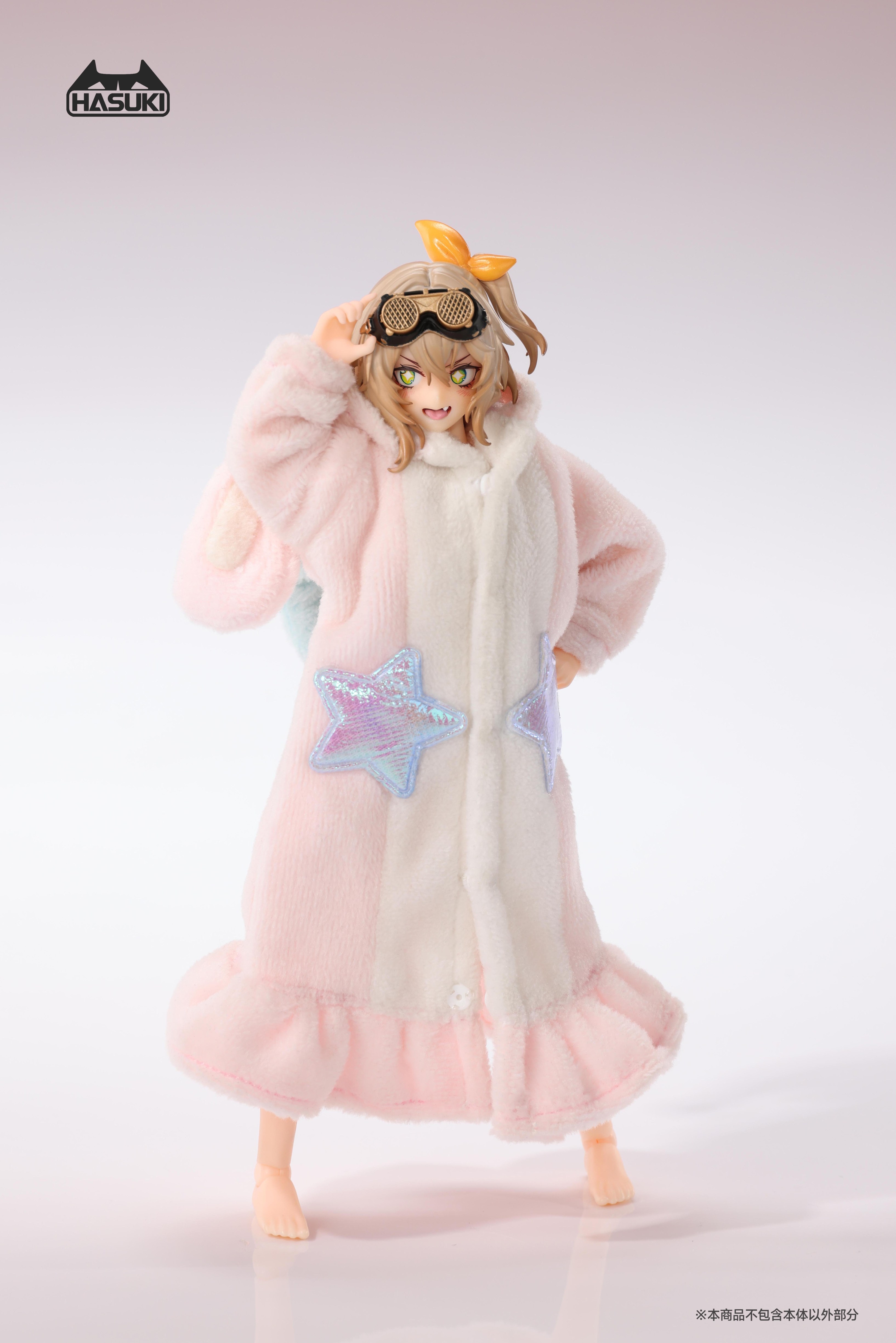 HASUKI CS021C FLUFFY PAJAMAS FOR 1/12 SCALE ACTION FIGURE