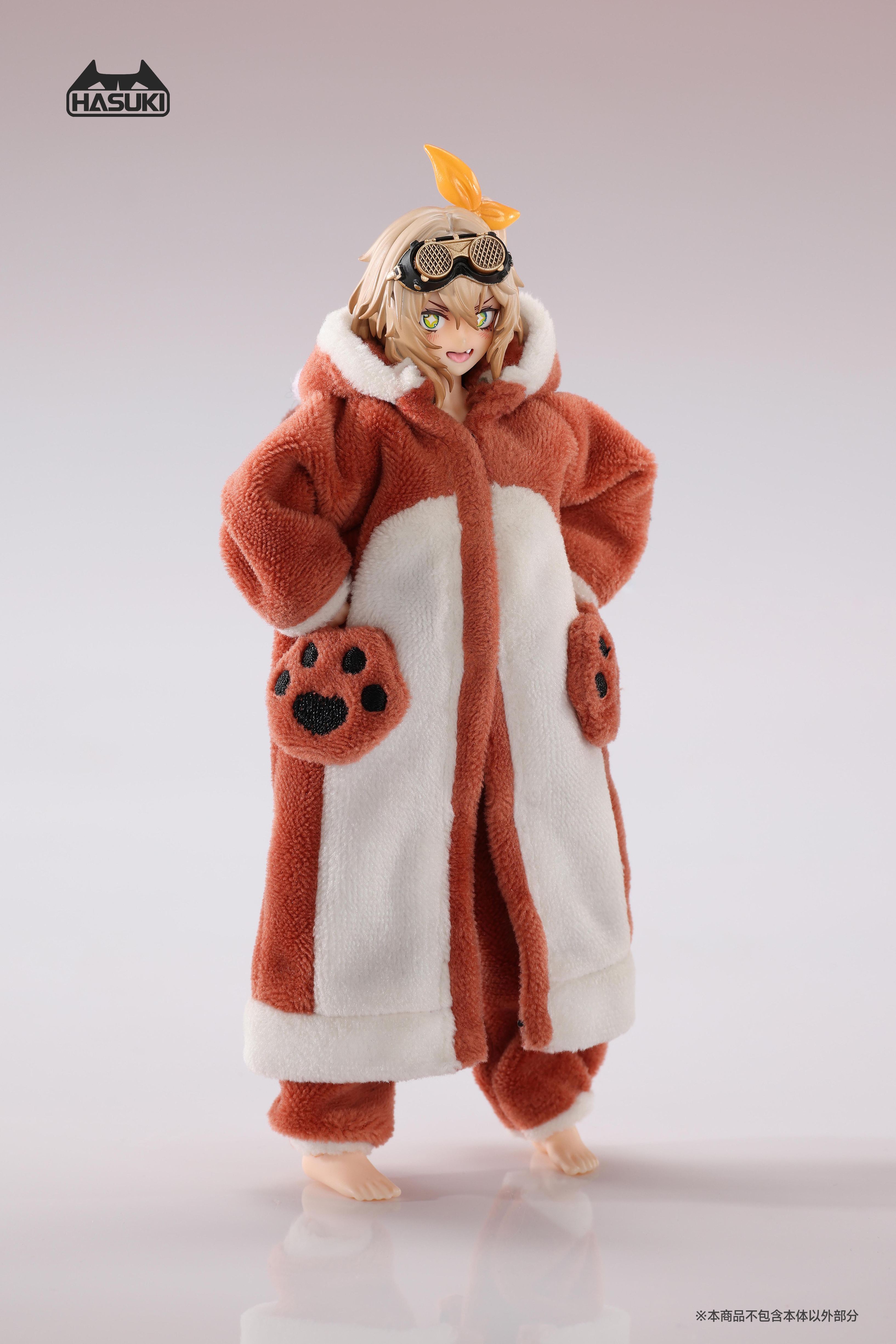 HASUKI CS021A FLUFFY PAJAMAS FOR 1/12 SCALE ACTION FIGURE