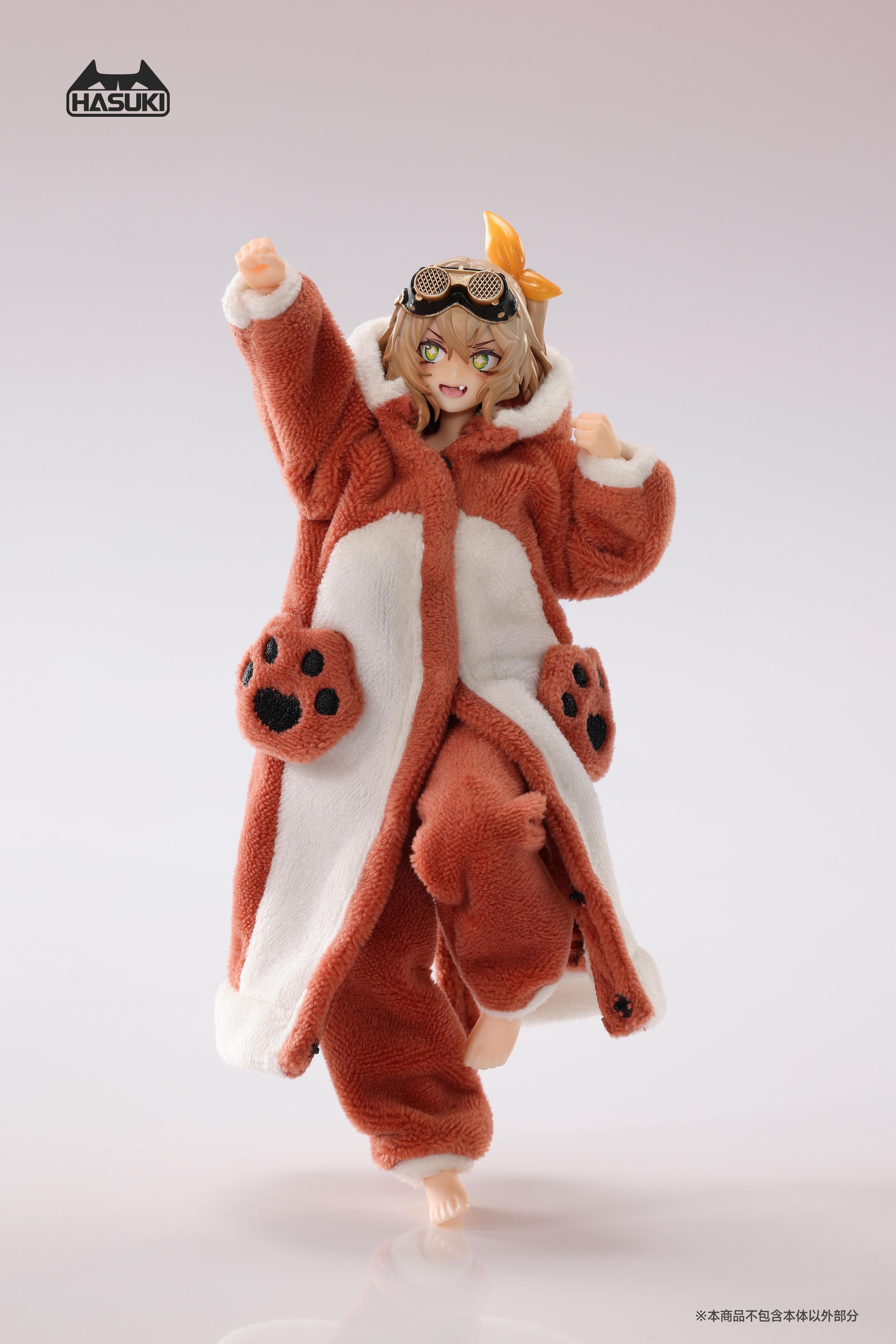 HASUKI CS021A FLUFFY PAJAMAS FOR 1/12 SCALE ACTION FIGURE