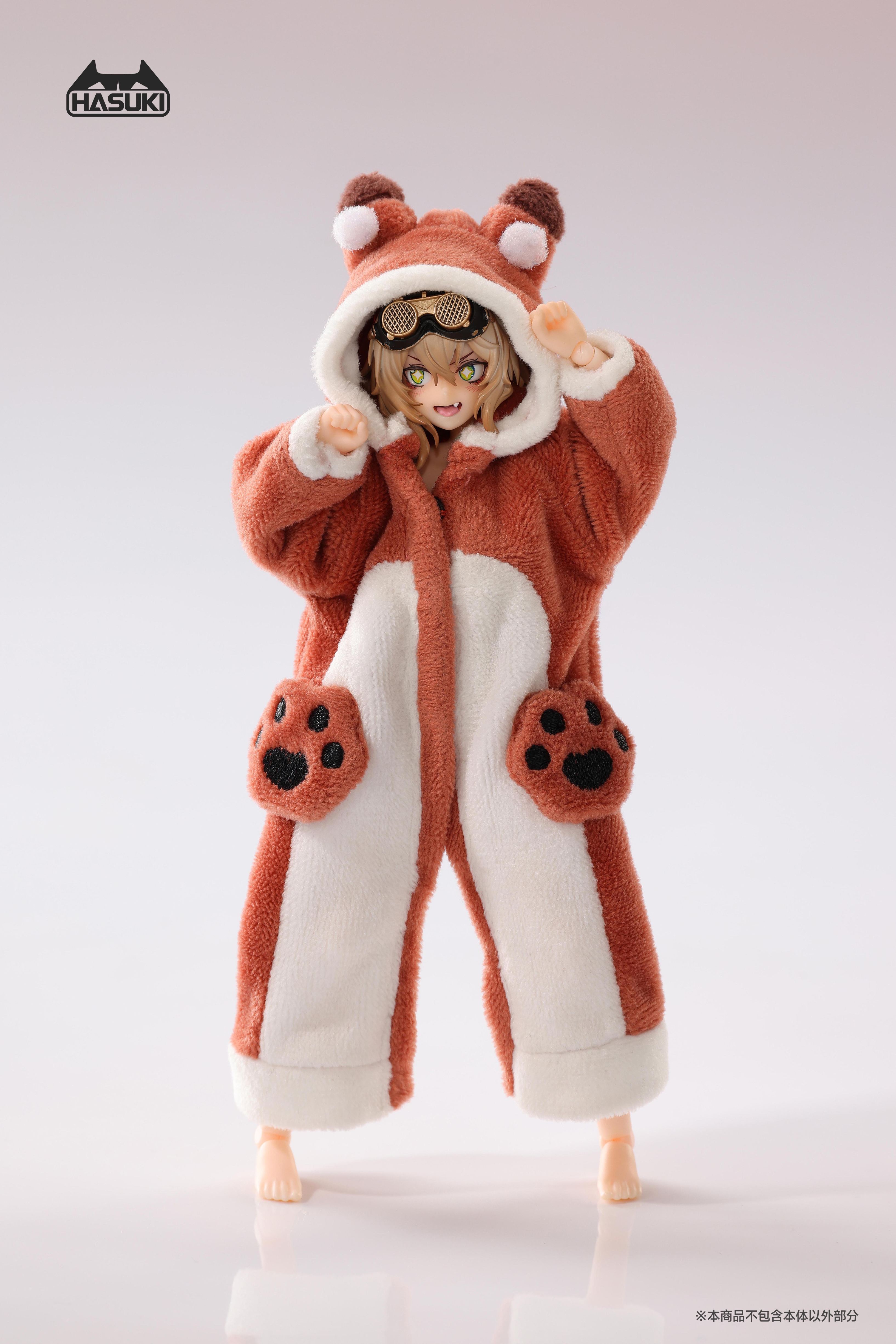 HASUKI CS021A FLUFFY PAJAMAS FOR 1/12 SCALE ACTION FIGURE
