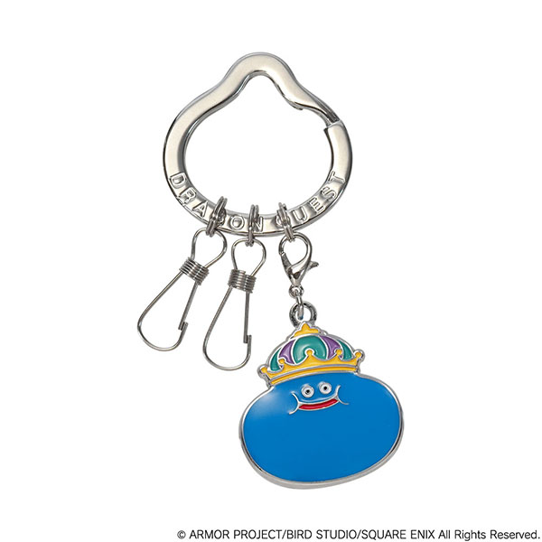 "Dragon Quest" Smile Slime Metal Key Ring King Slime