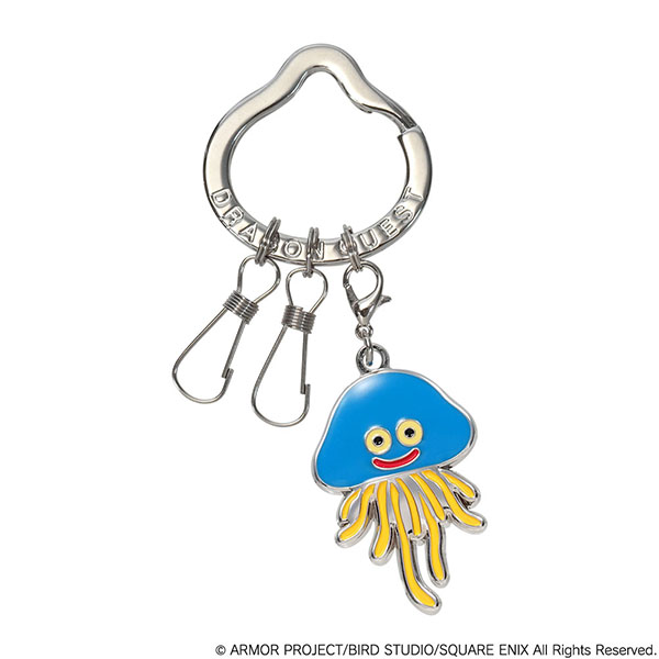 "Dragon Quest" Smile Slime Metal Key Ring Healslime